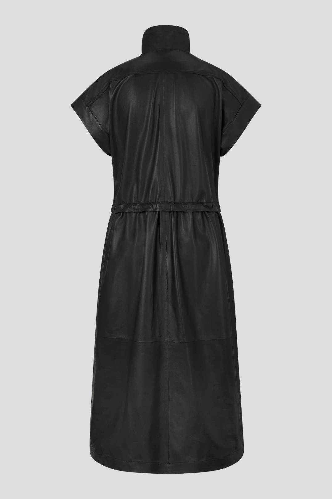 GLORIA LEATHER DRESS IN BLACK - 5