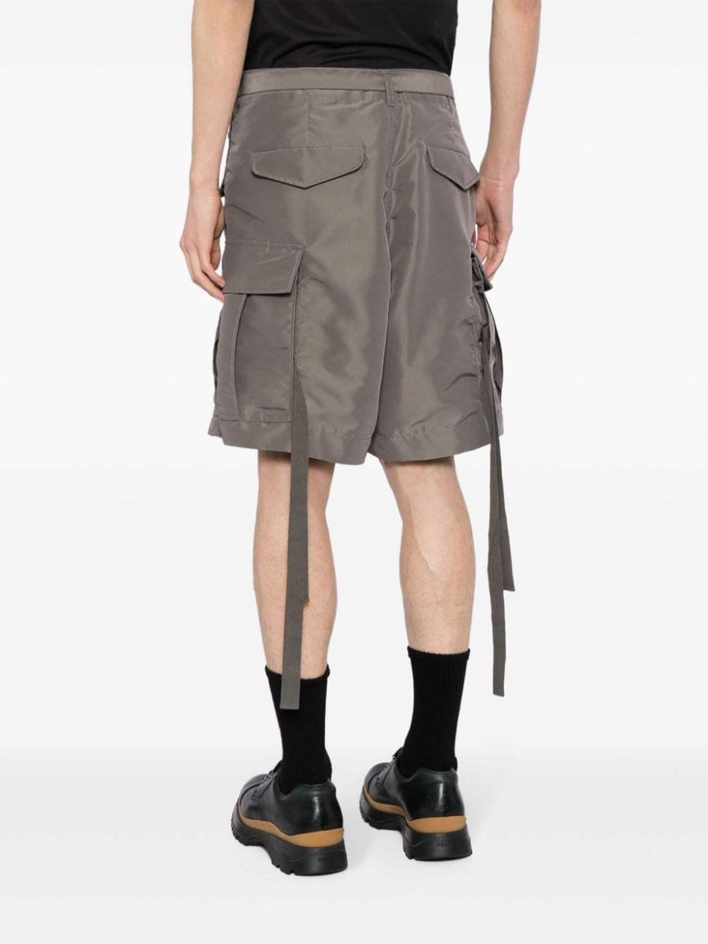 belted cargo shorts - 4