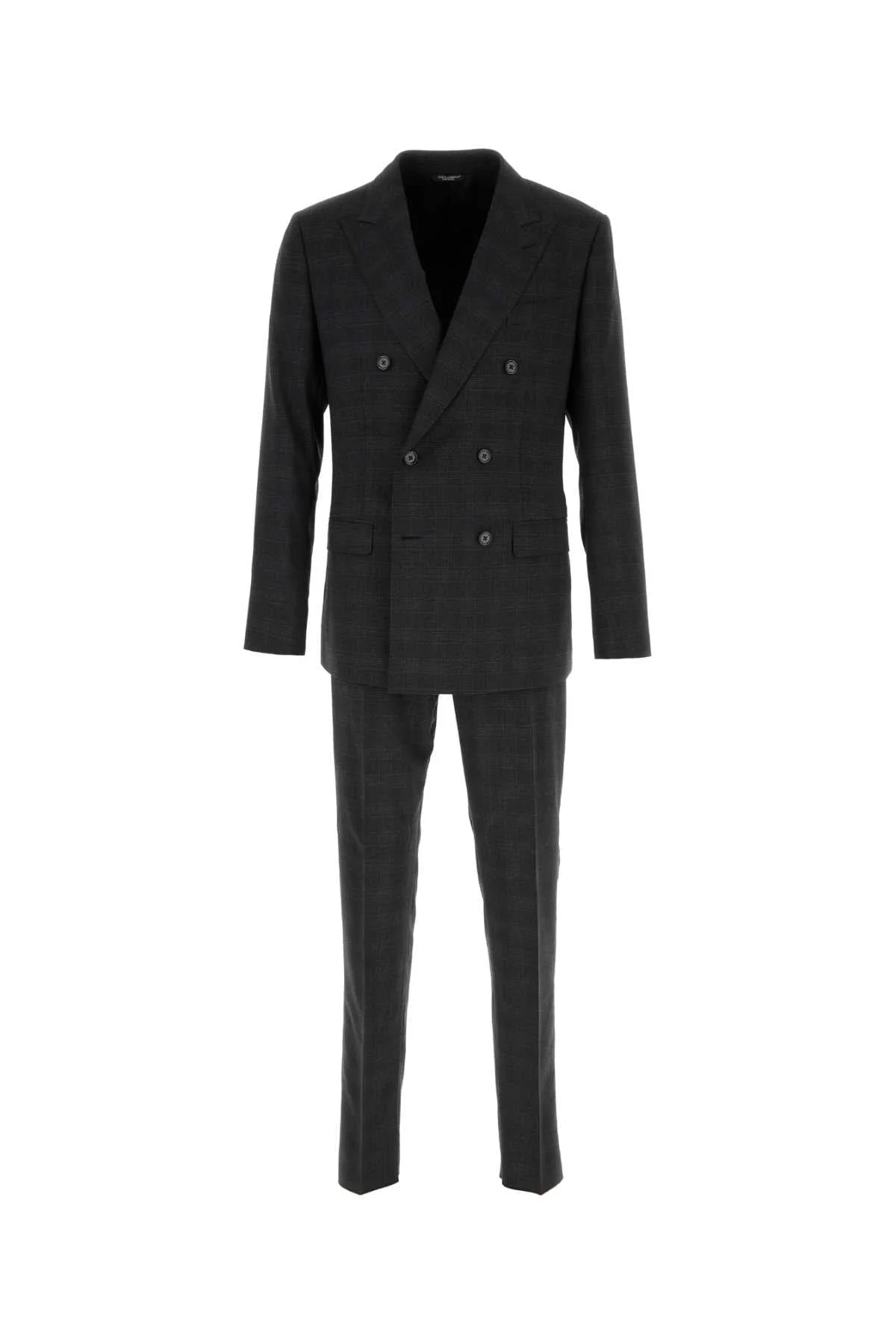Dolce & Gabbana Men Embroidered Stretch Wool Blend Suit - 1