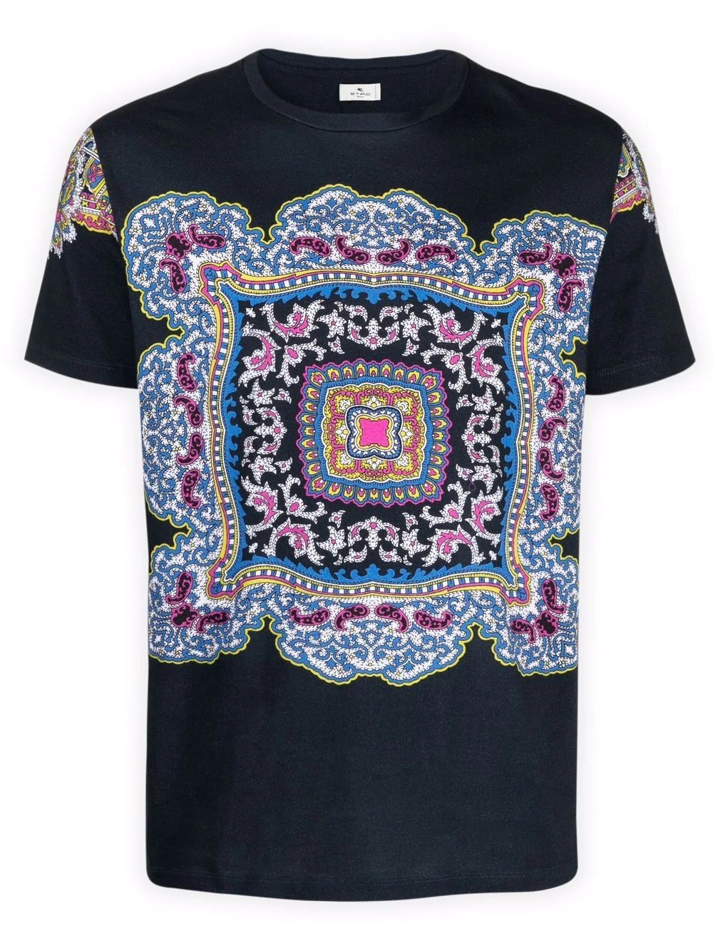 paisley crew-neck T-shirt - 1