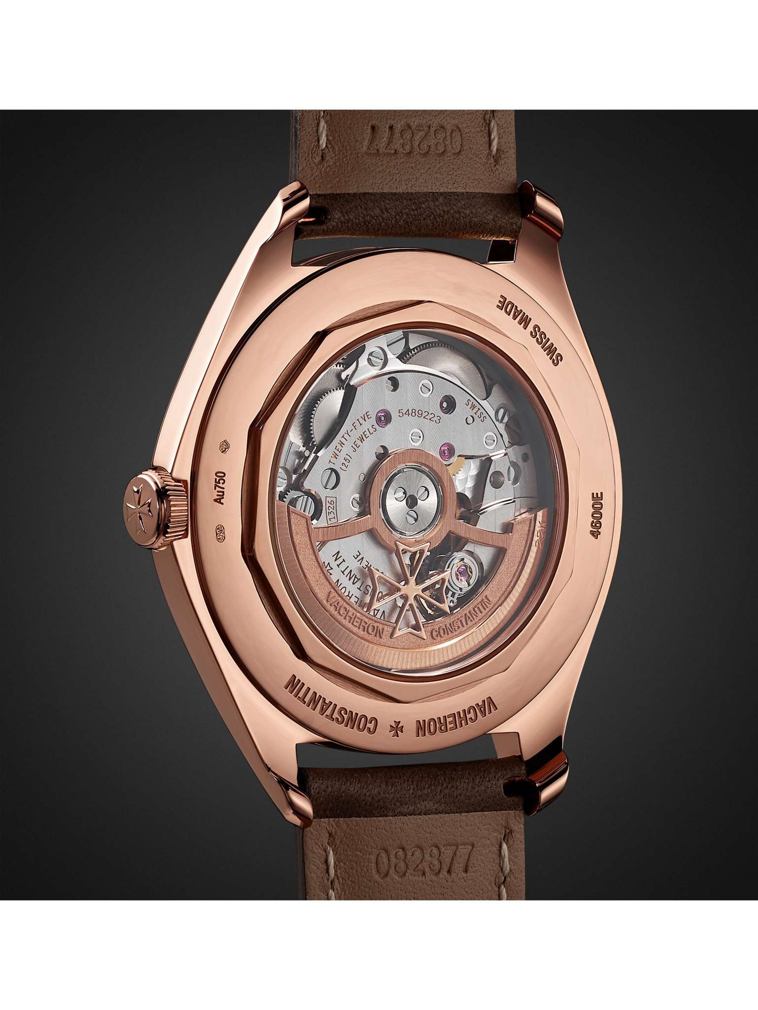 Fiftysix Automatic 40mm 18-Karat Pink Gold and Leather Watch, Ref. No. 4600E/000R-B576 - 5