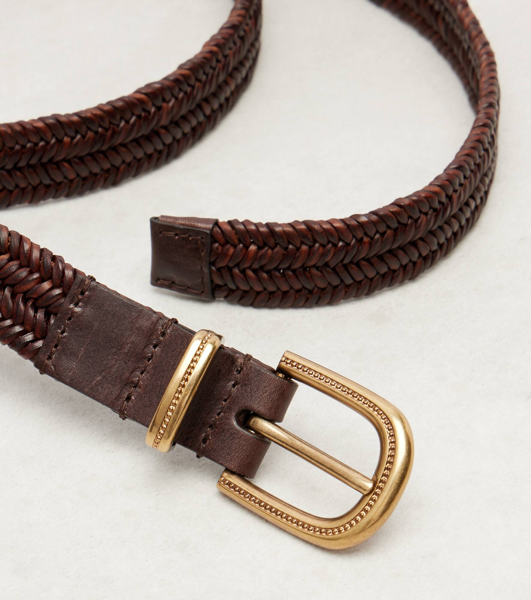 Woven leather belt - 3