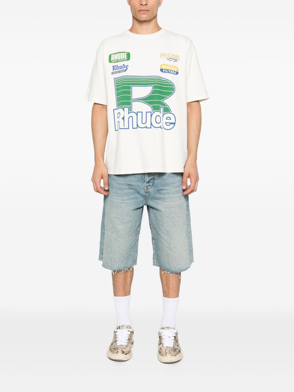 graphic-print logo-detail T-shirt - 2