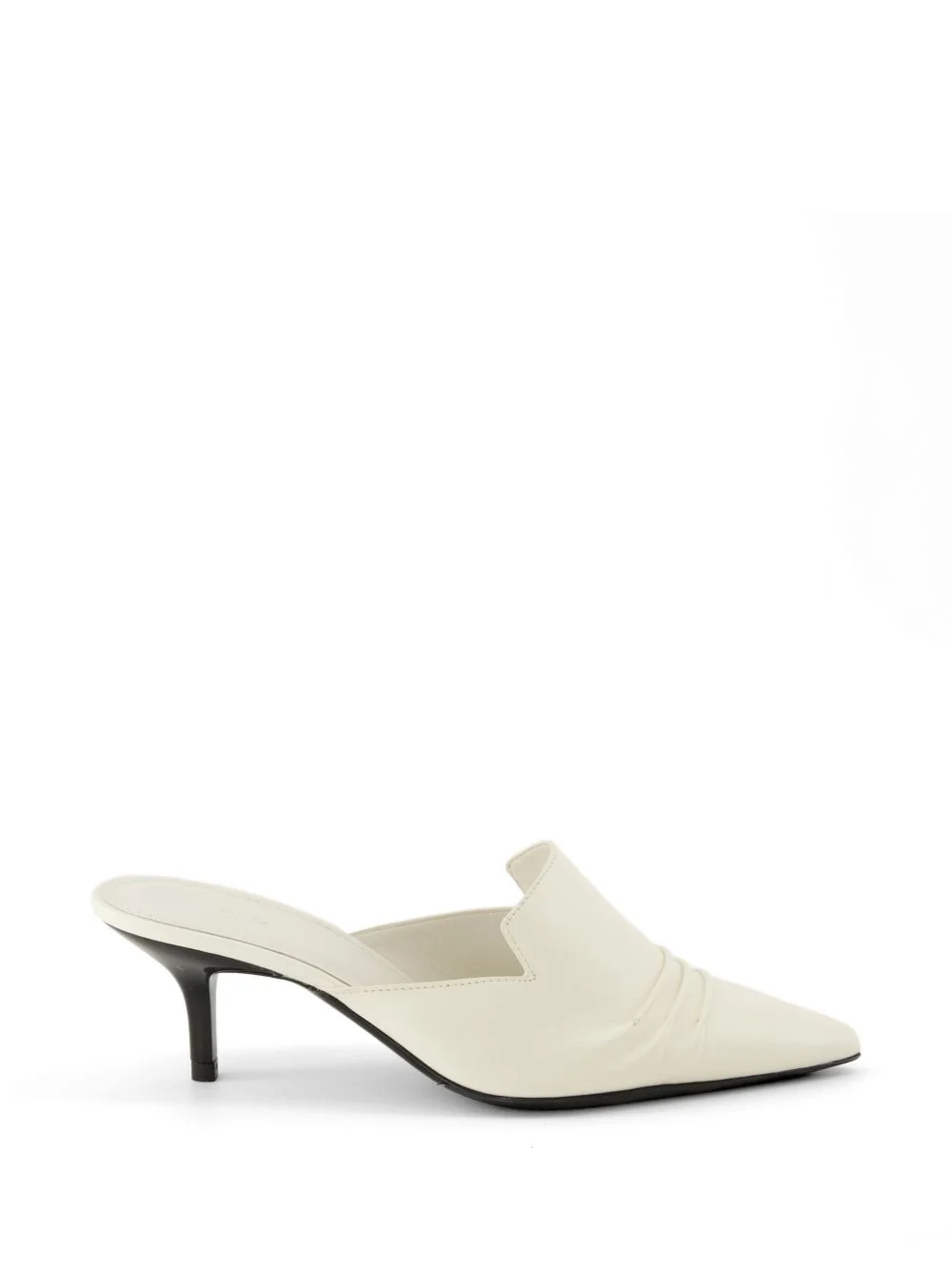pleated point-toe mules - 1