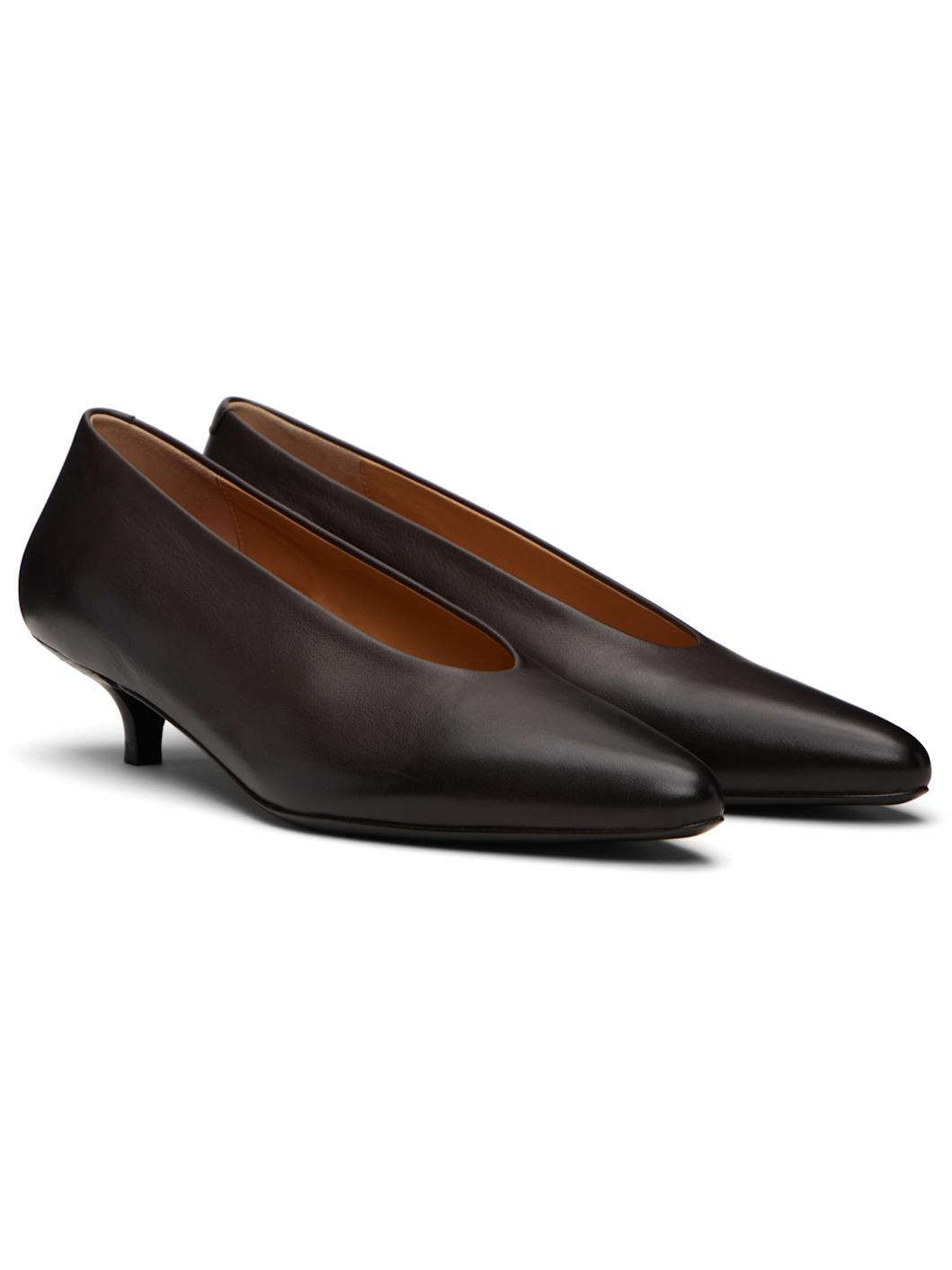 Brown Longiforma Heels - 4