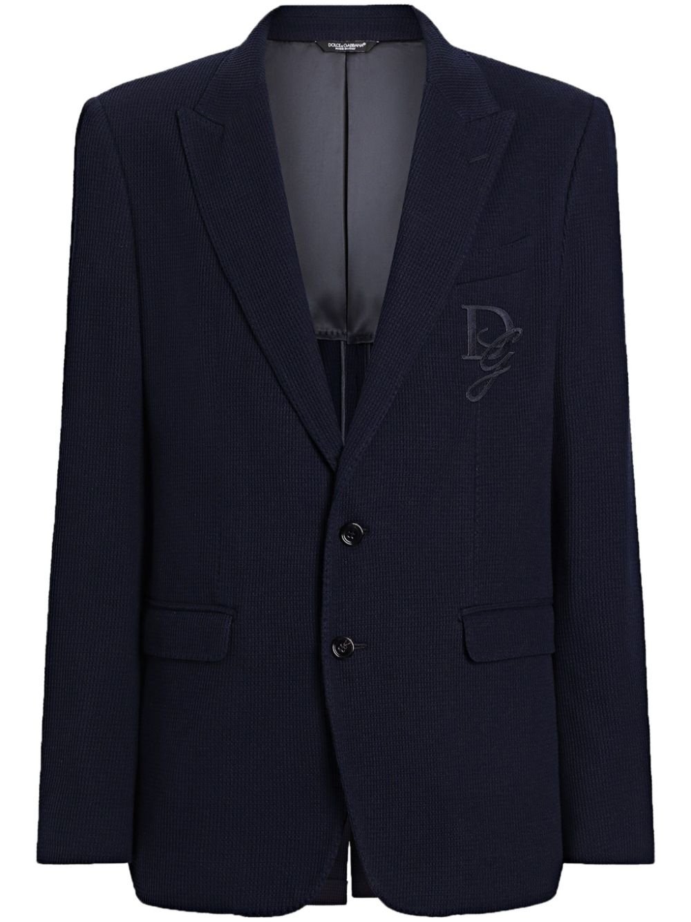 logo-appliqué blazer - 1