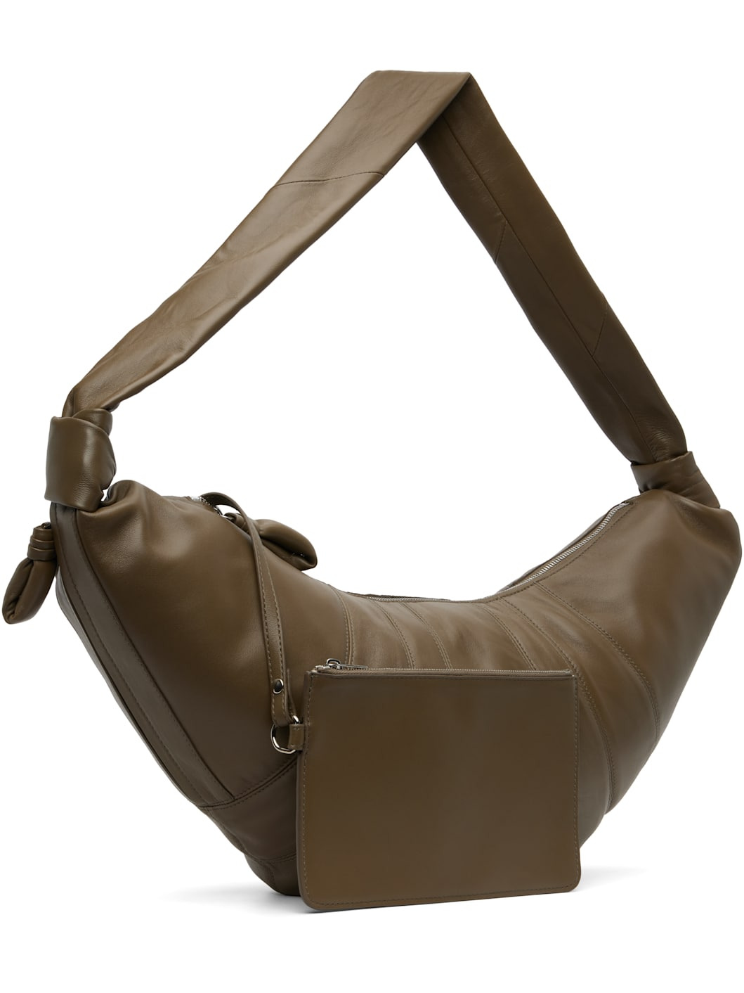 Taupe Large Croissant Bag - 2