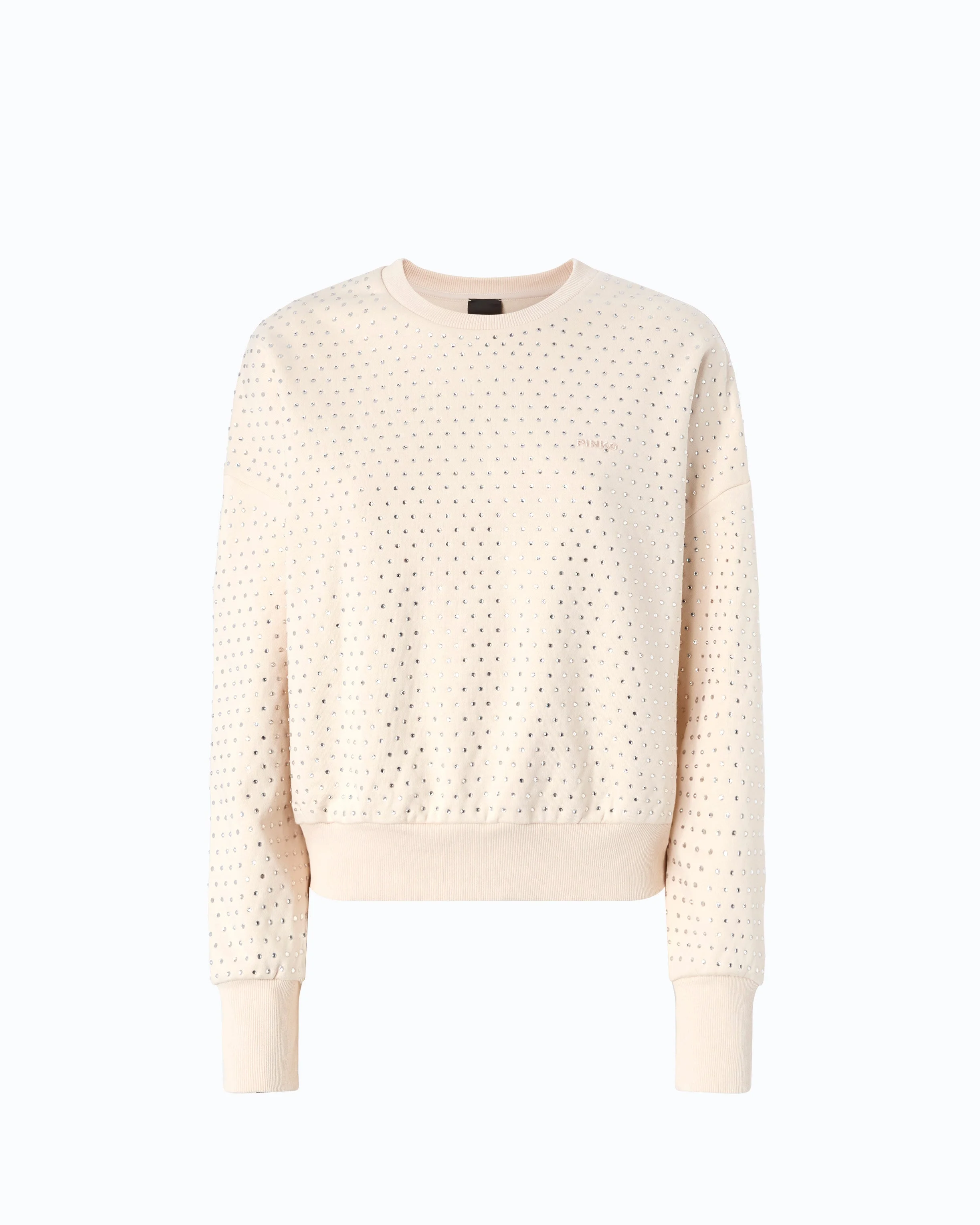 FULLY RHINESTONED FLEECE SWEATER - 1