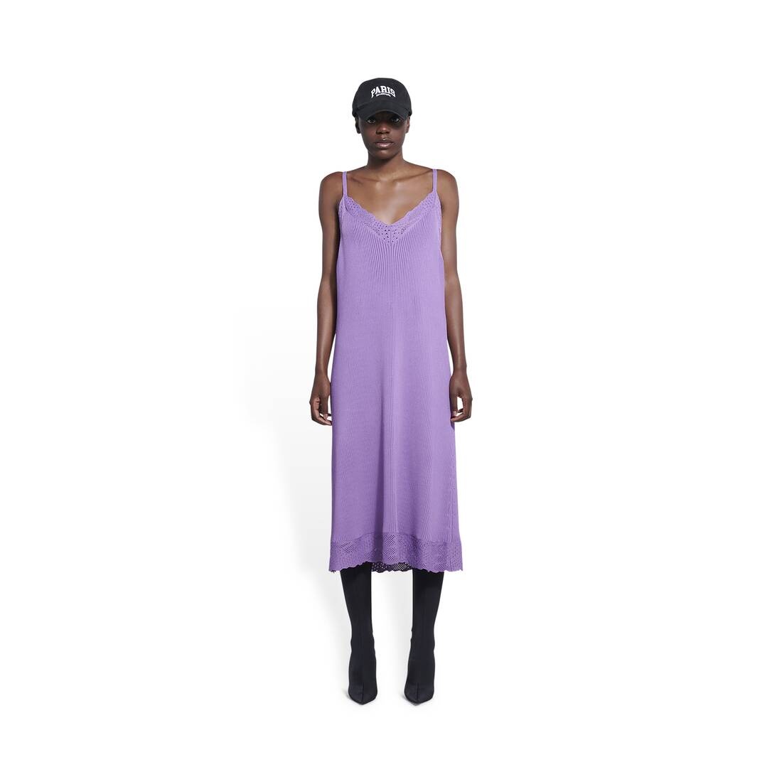 BALENCIAGA Women s Slip Dress in Purple REVERSIBLE