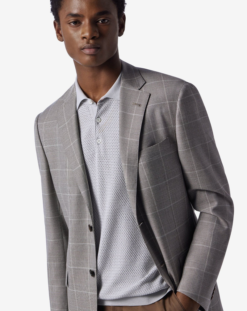 Grey wool, silk and linen jacket 4