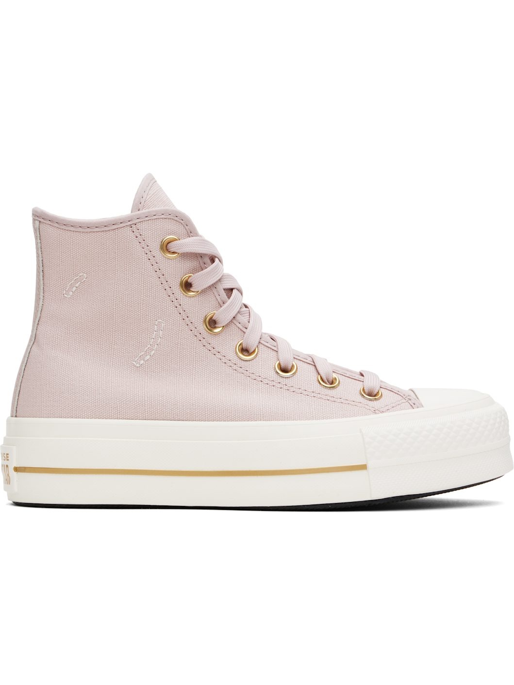 Converse Pink Chuck Taylor All Star Lift Platform Tailored Lines High Top Sneakers REVERSIBLE