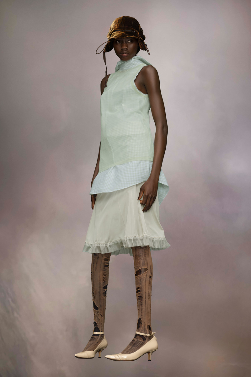 Back to front check shirt 4