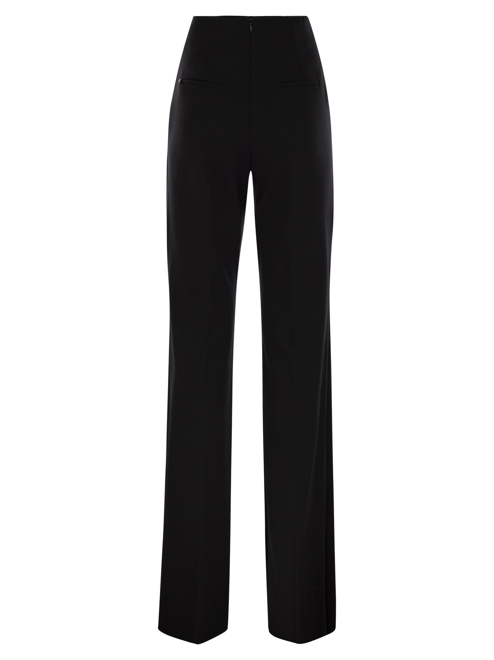 Sportmax Women Olea - High-Waisted Trousers In Scuba Jersey - 2