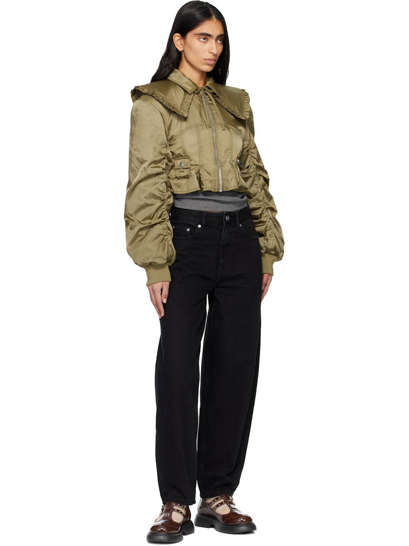 GANNI Brown Everyday Butterfly Mary Jane Loafers outlook