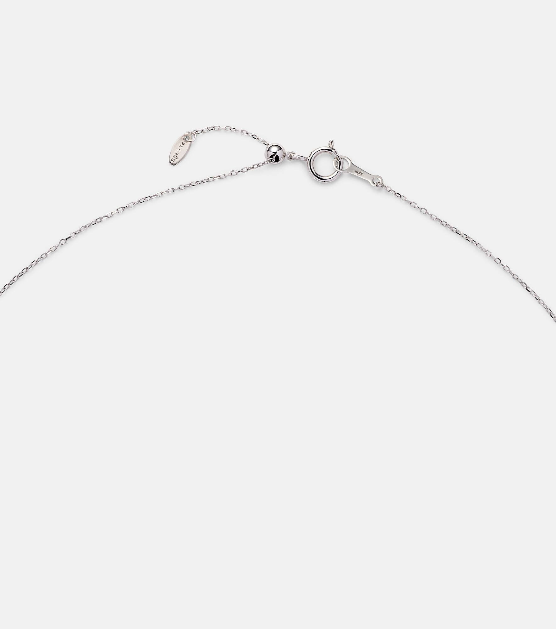 18kt white gold necklace with diamond - 6
