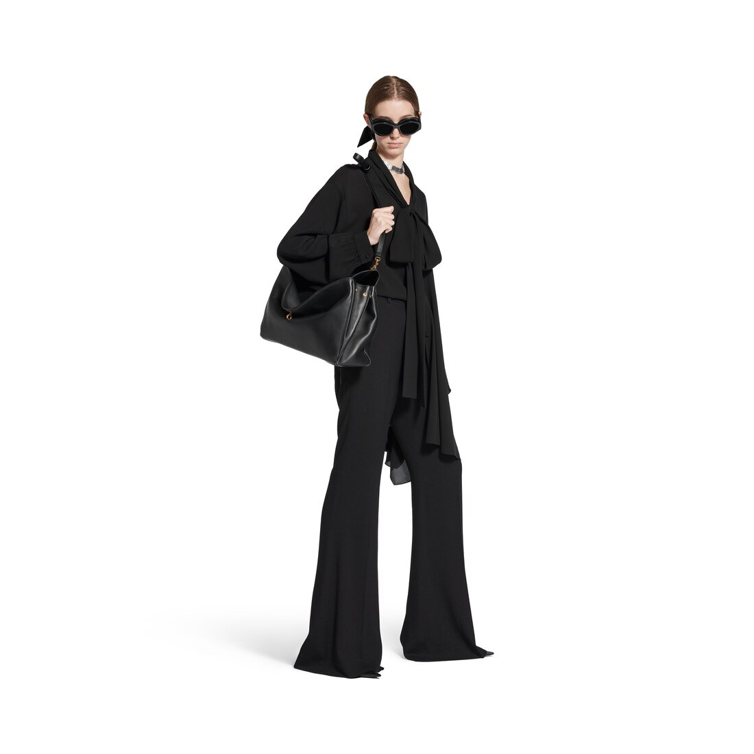 Women's Flared Pants in Black - 2