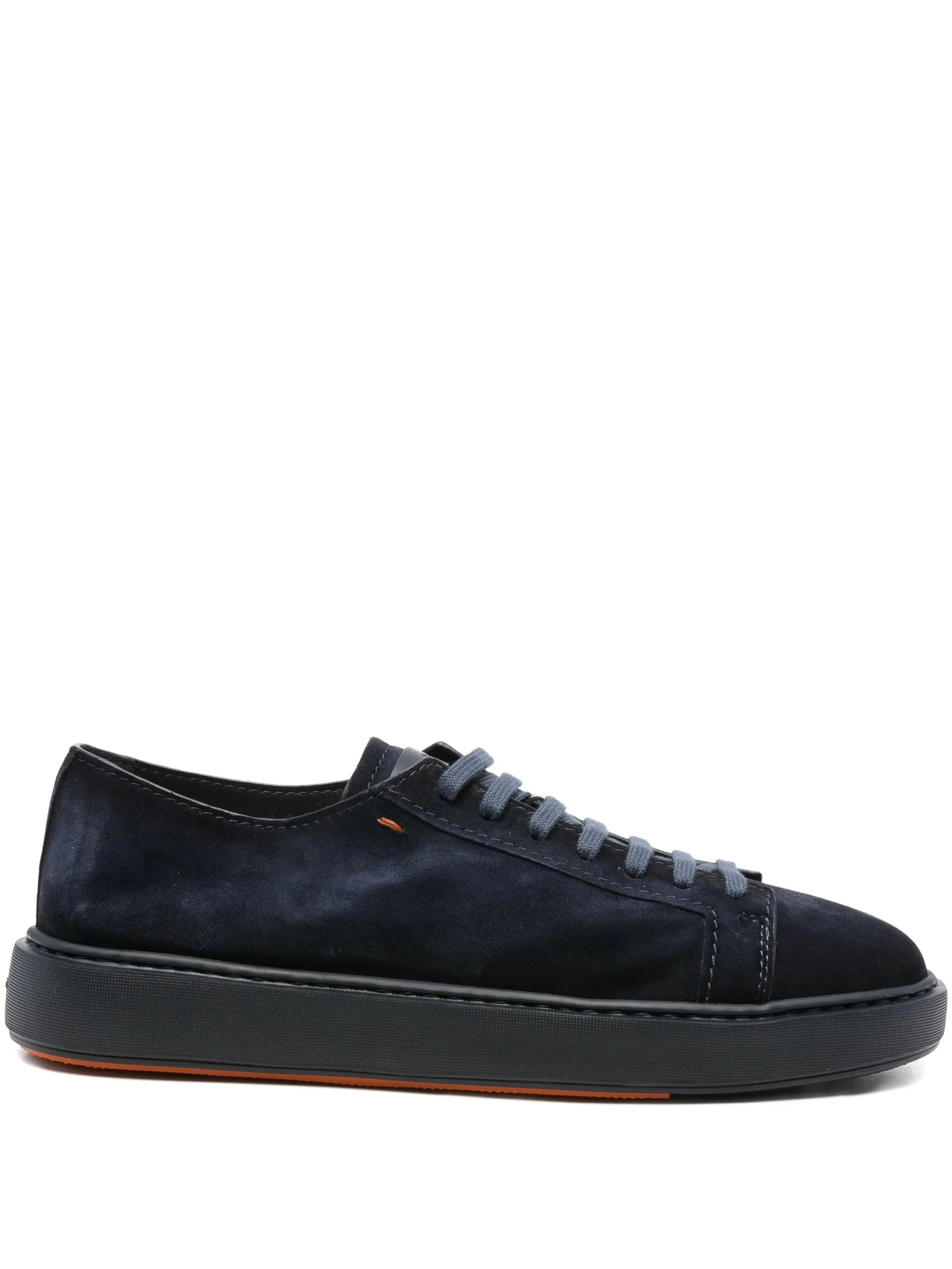 Santoni Suede Lace-up Sneakers - 1