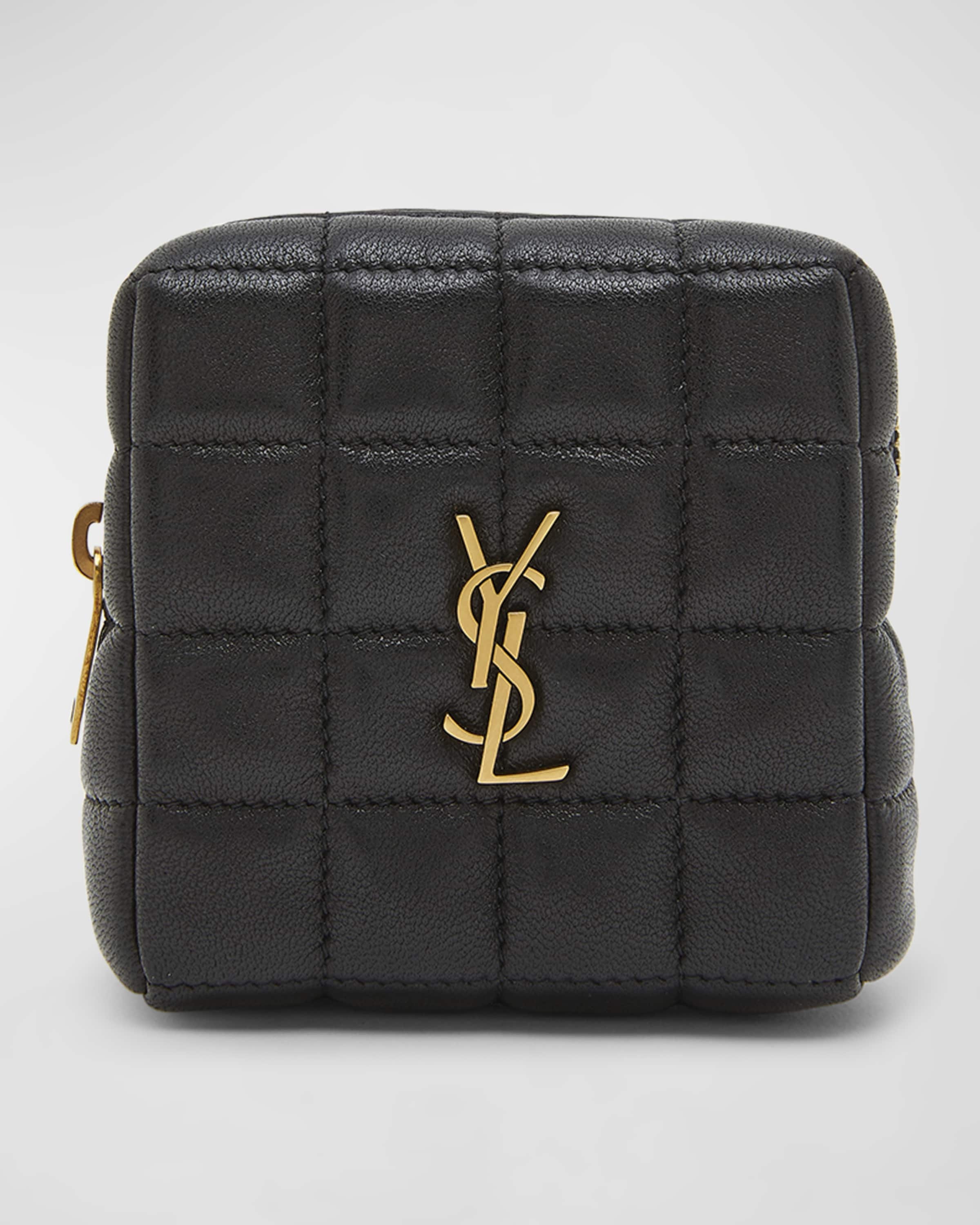 Mini YSL Quilted Leather Square Pouch - 1