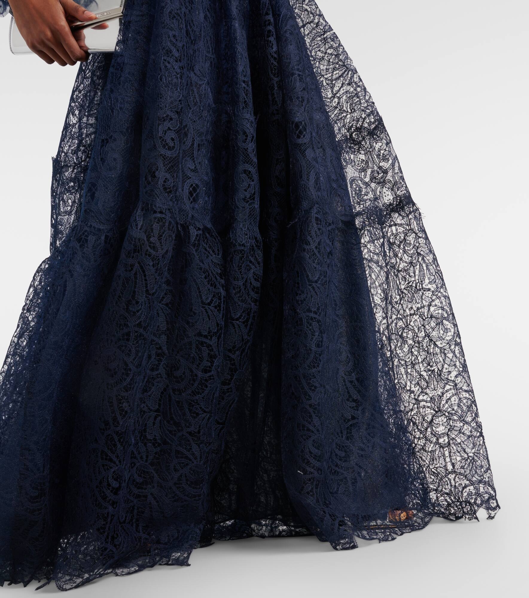 Ruched lace gown - 6