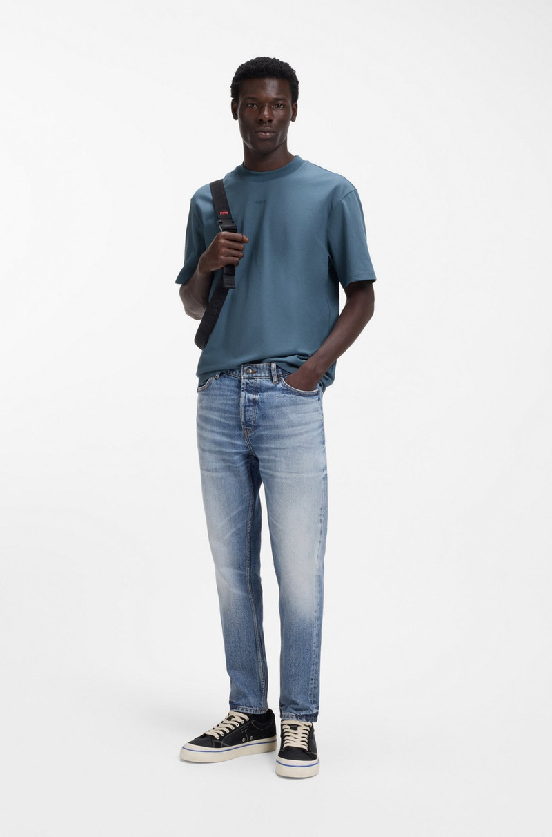 HUGO LOGO-PRINT T-SHIRT IN COTTON JERSEY outlook