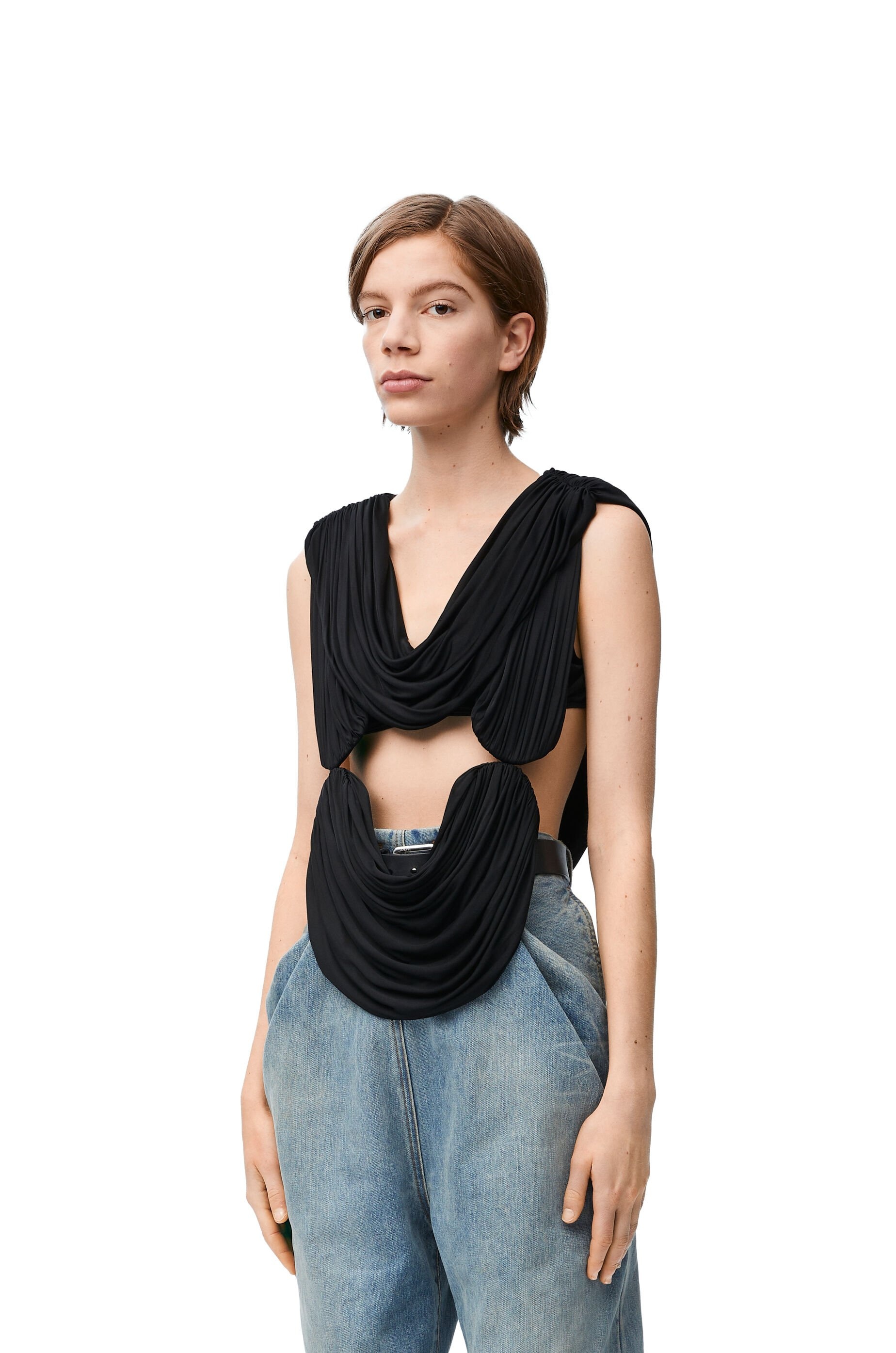 Draped top in viscose - 3