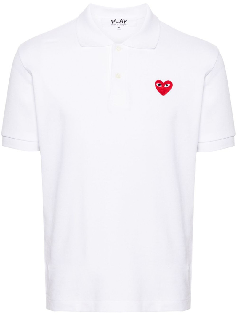 Single Red Emblem Polo Tee Unisex 1