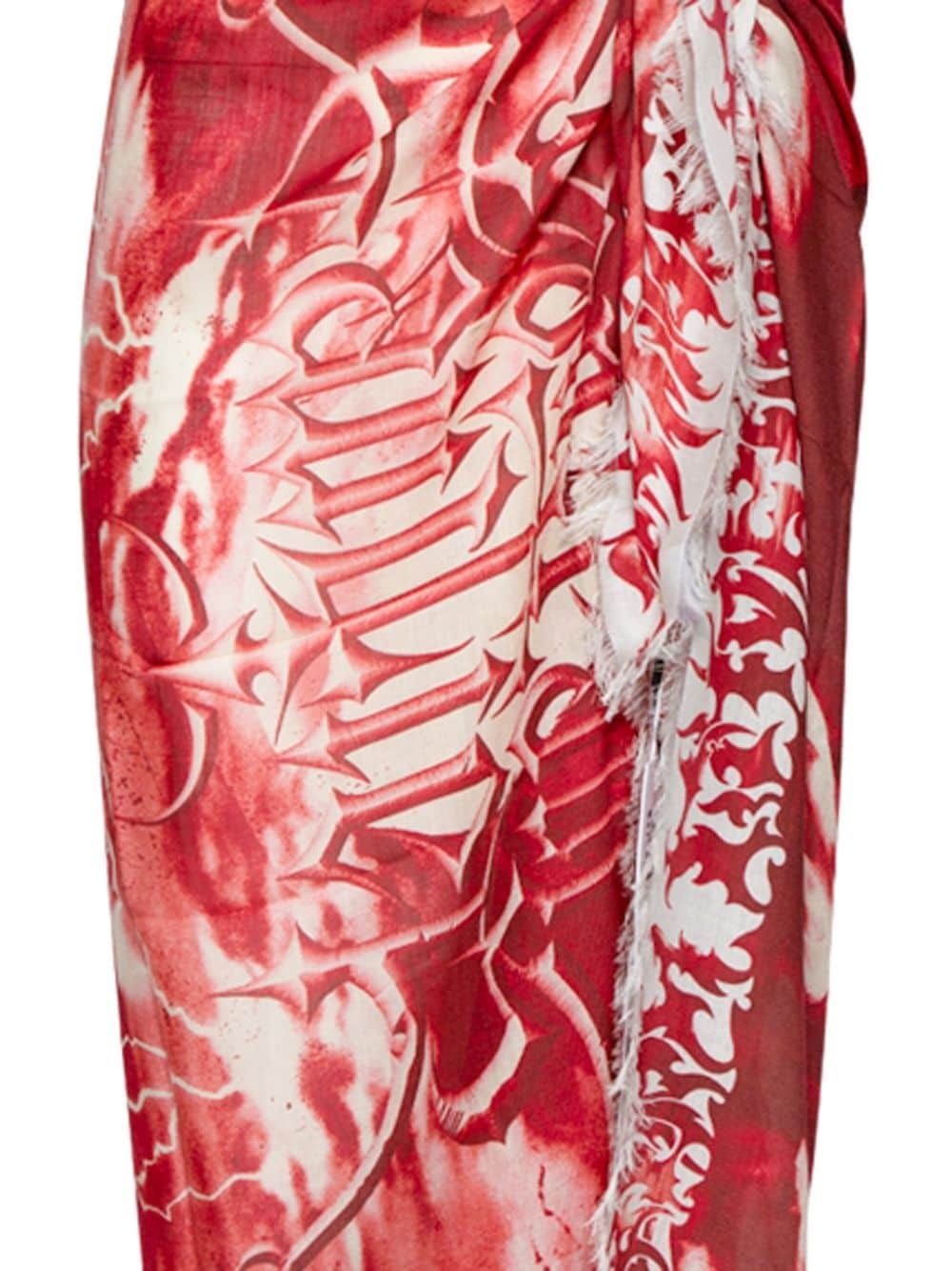 Diablo abstract-print beach cover-up - 2