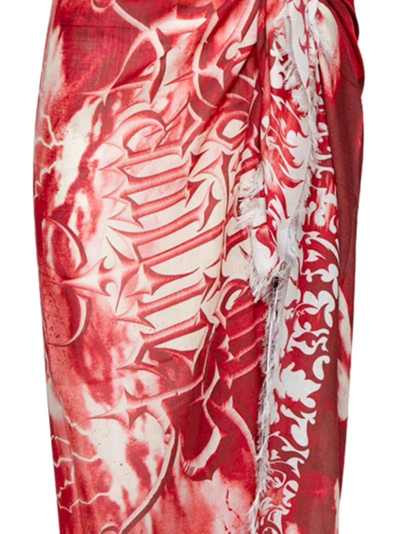 Jean Paul Gaultier Diablo abstract-print beach cover-up outlook