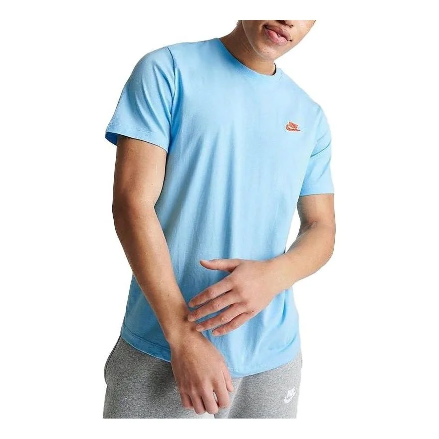 Nike Sportswear Club T-Shirt 'Sky Blue' AR4997-499 - 1