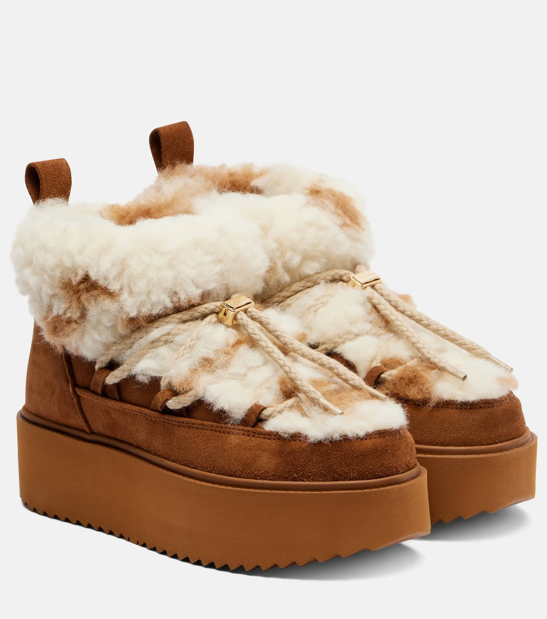 Teddy Platform suede snow boots - 1