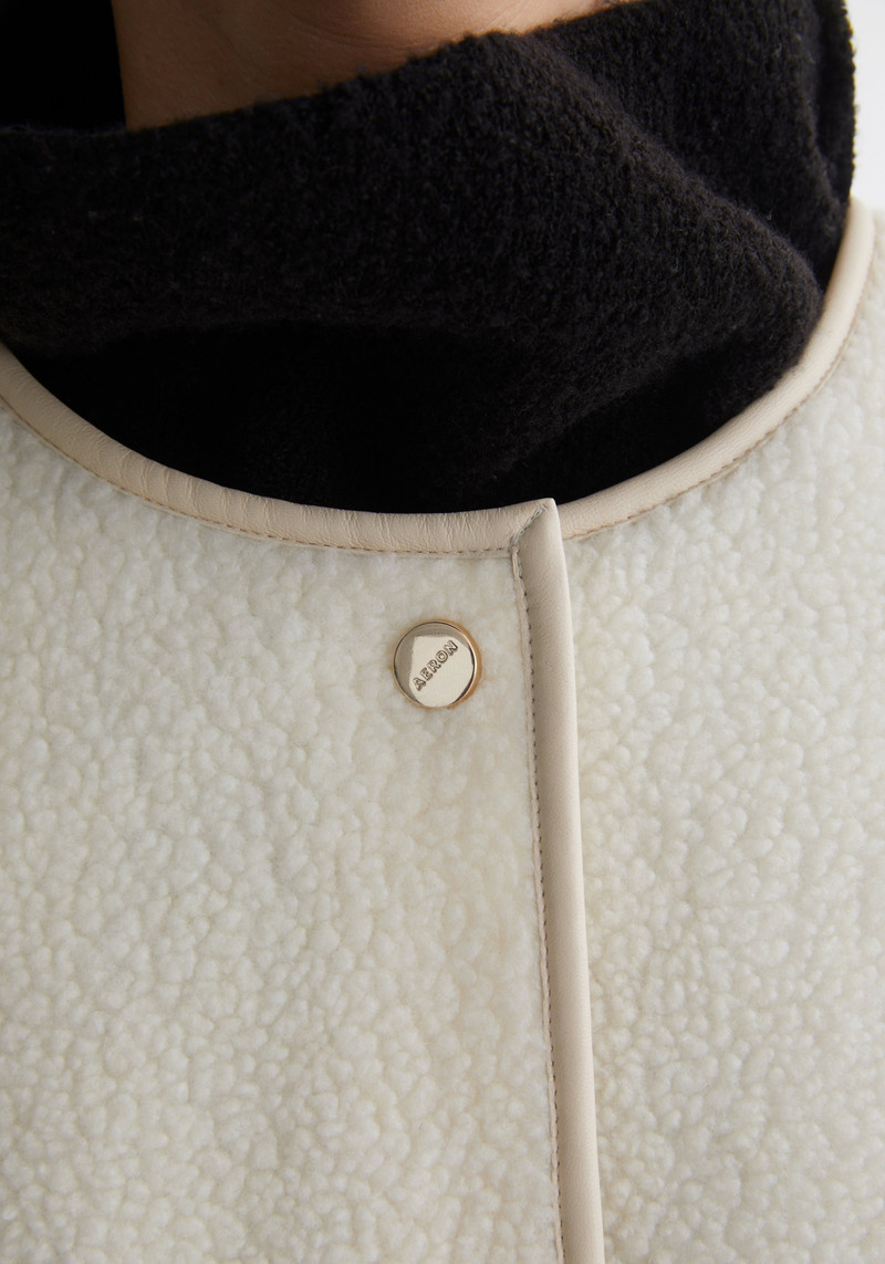 BLIZZARD Belted fleece coat 4