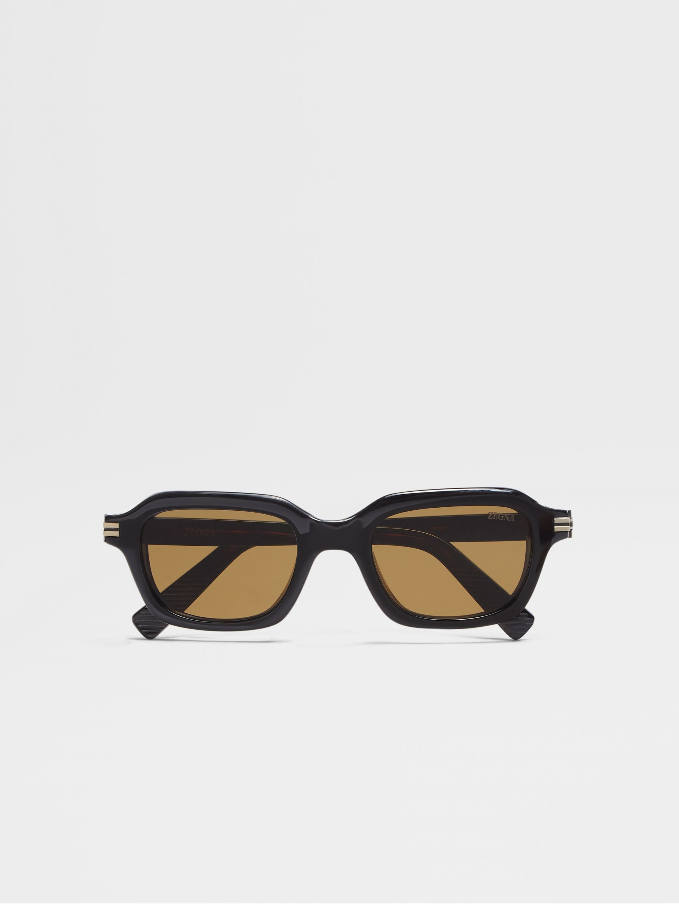 BLACK AND HAVANA ACETATE SUNGLASSES - 1