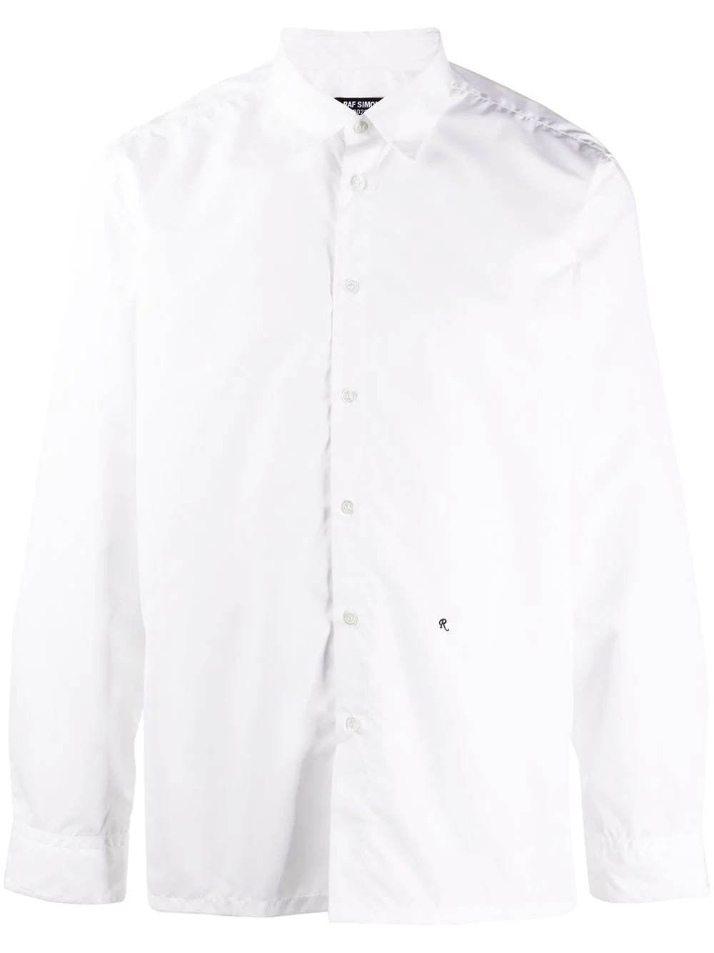 straight-fit embroidered logo shirt - 1