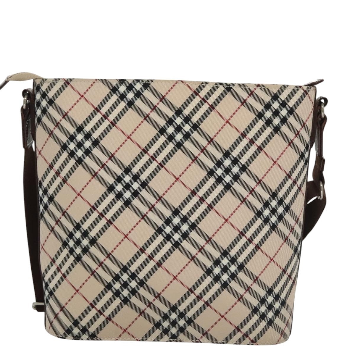 Burberry Nova Check Blue Label Shoulder Bag Canvas Beige - 2
