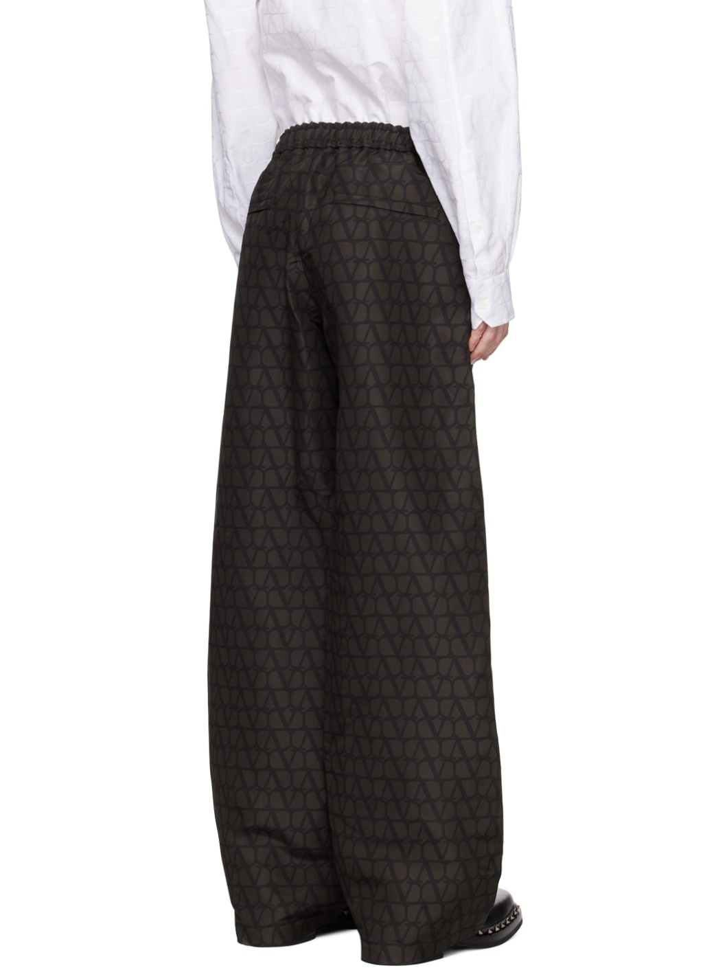 Black & Brown Toile Iconographe Trousers - 3