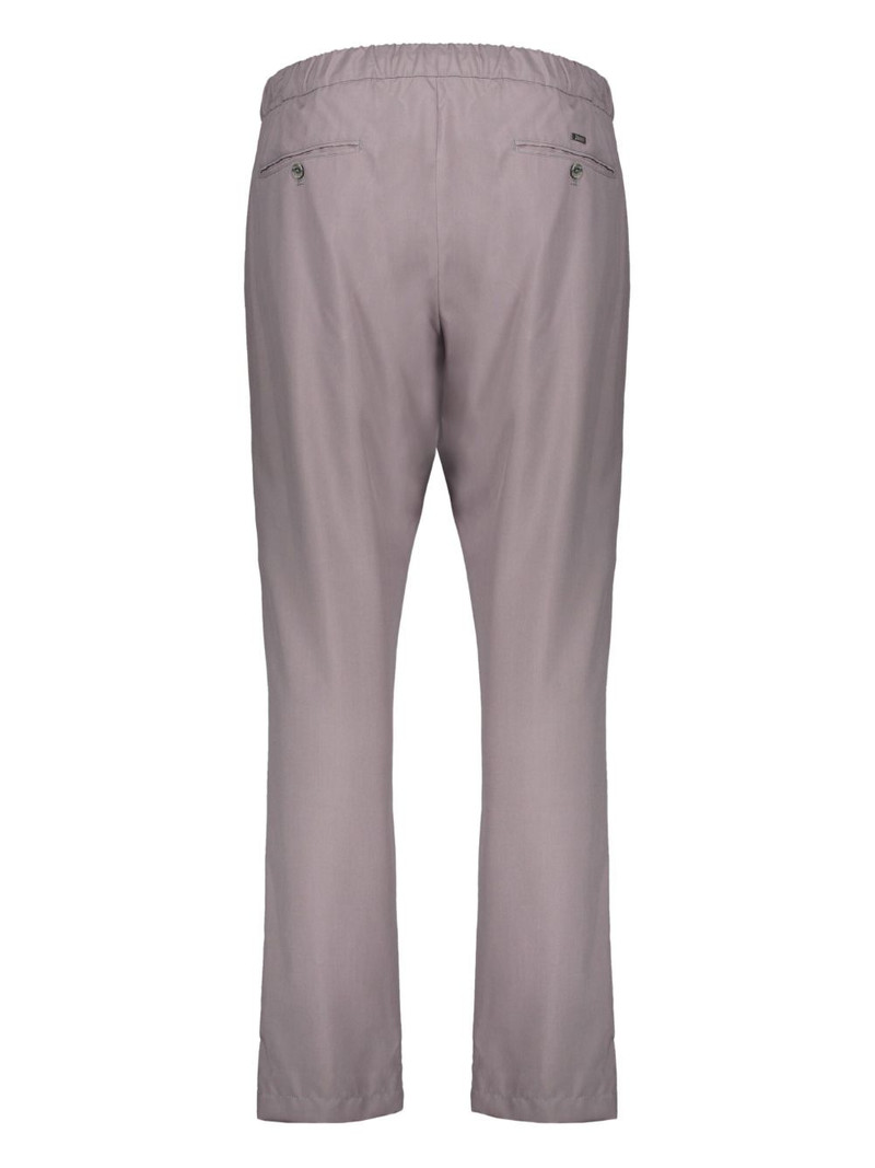 Herno pleated adjustable belt trousers outlook