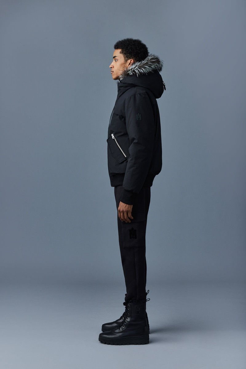 DIXON 2-in-1 Nordic Tech down bomber with silver fox fur 3
