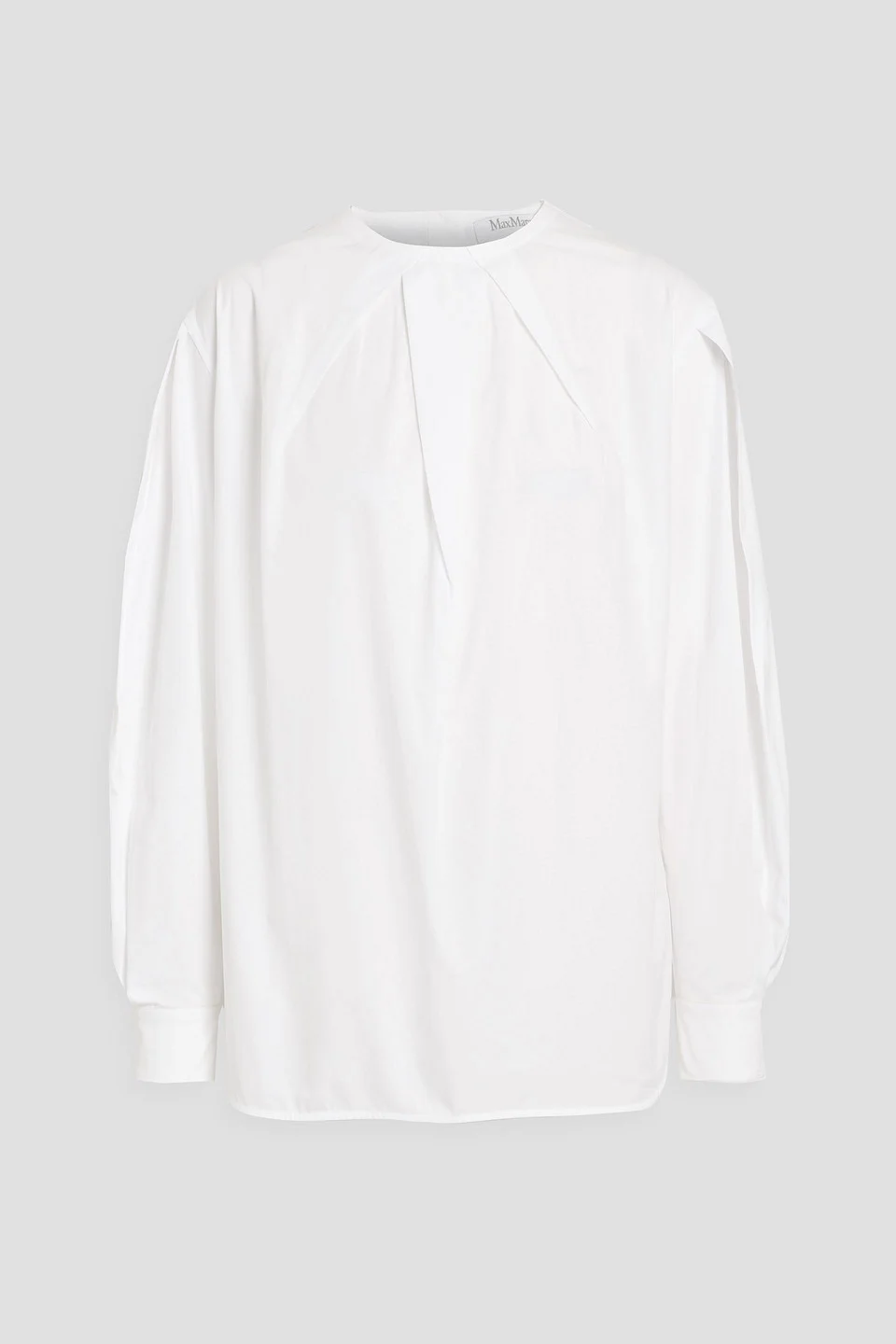Olinto pleated cotton-poplin shirt - 1