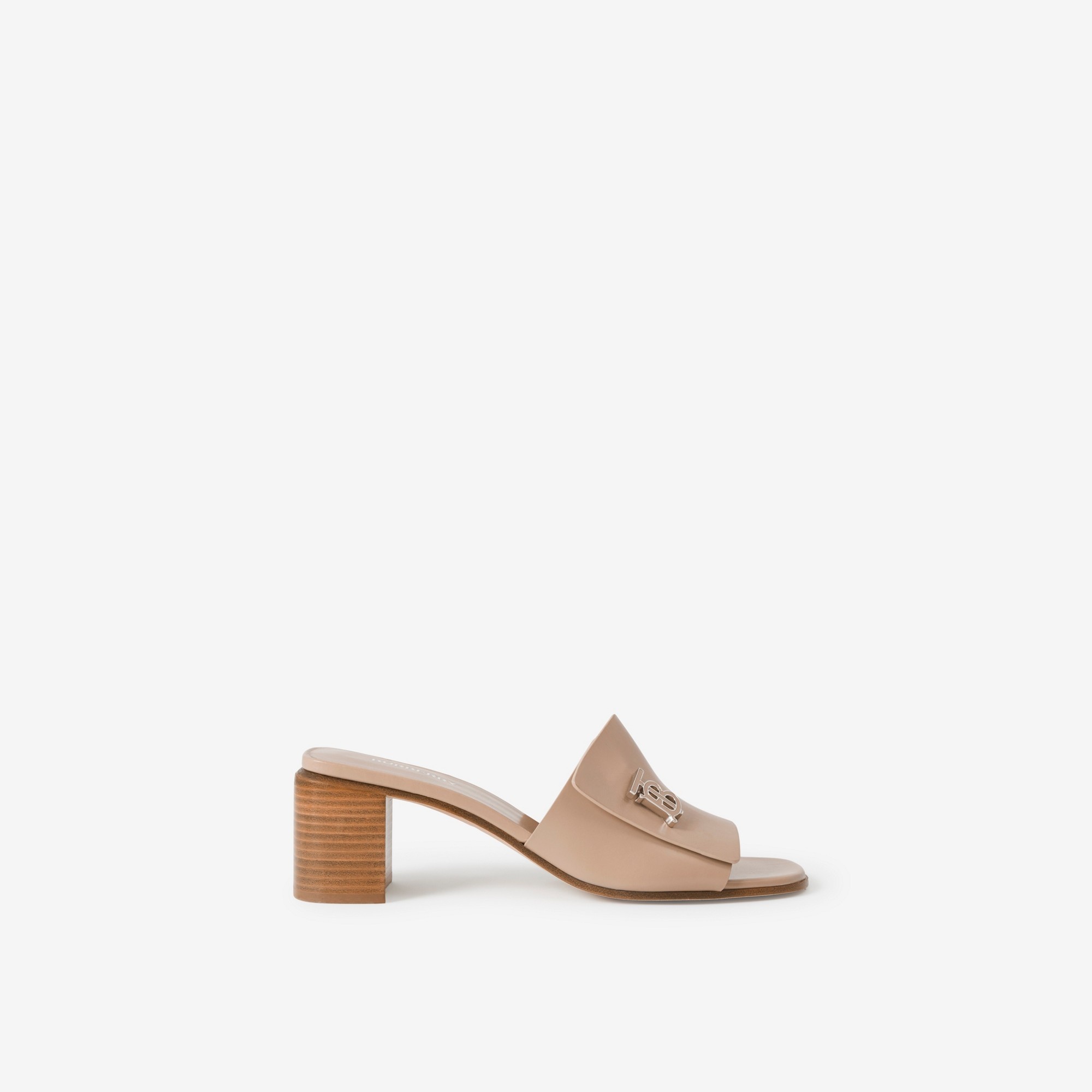 Monogram Motif Leather Mules - 1