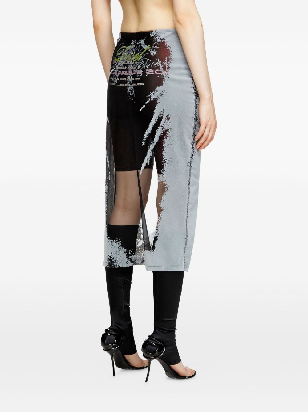 Remaster Capsule O-Lyac midi skirt - 4