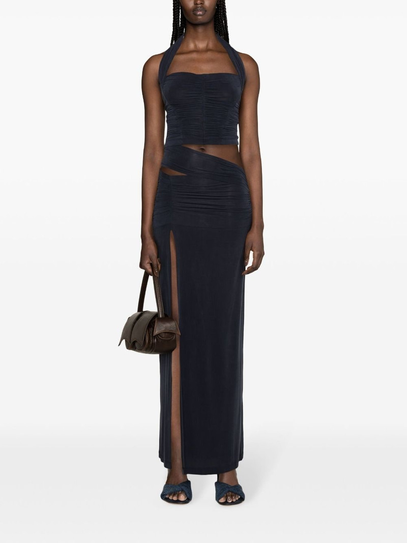 KNWLS high-waist gathered maxi skirt outlook