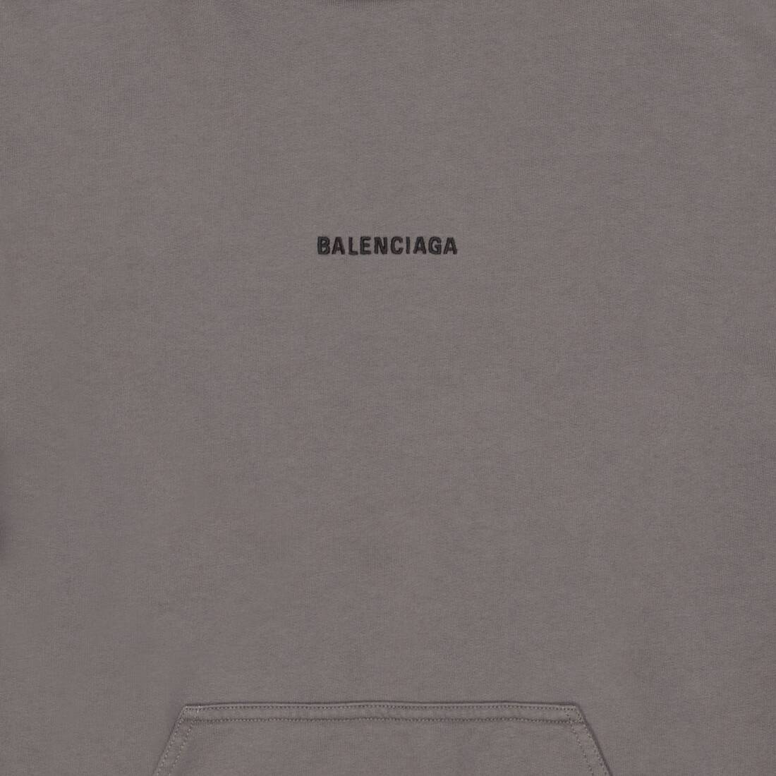 Men's Balenciaga Back Hoodie Medium Fit in Grey - 3