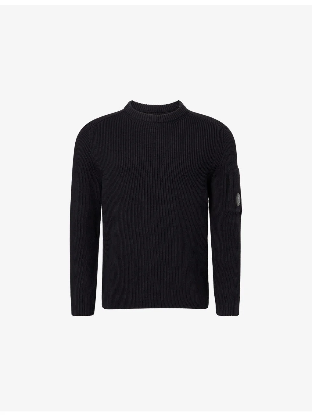 Brand-Lens Ribbed Cotton-Blend Jumper - 1