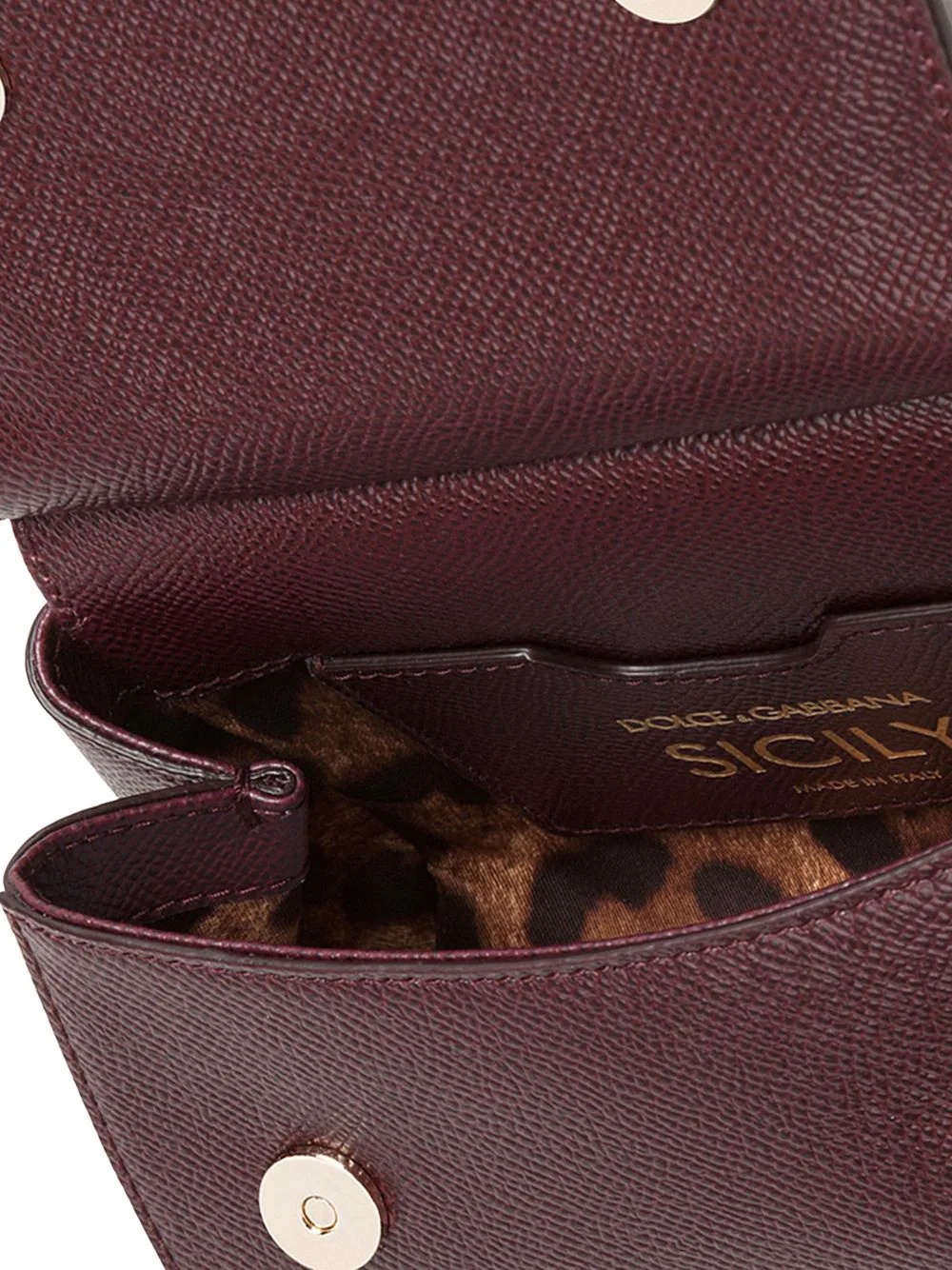 mini Sicily rhinestone-embellished bag - 4