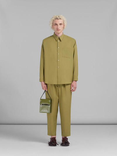 Marni GREEN POUCH WITH SHOELACE STRAP outlook