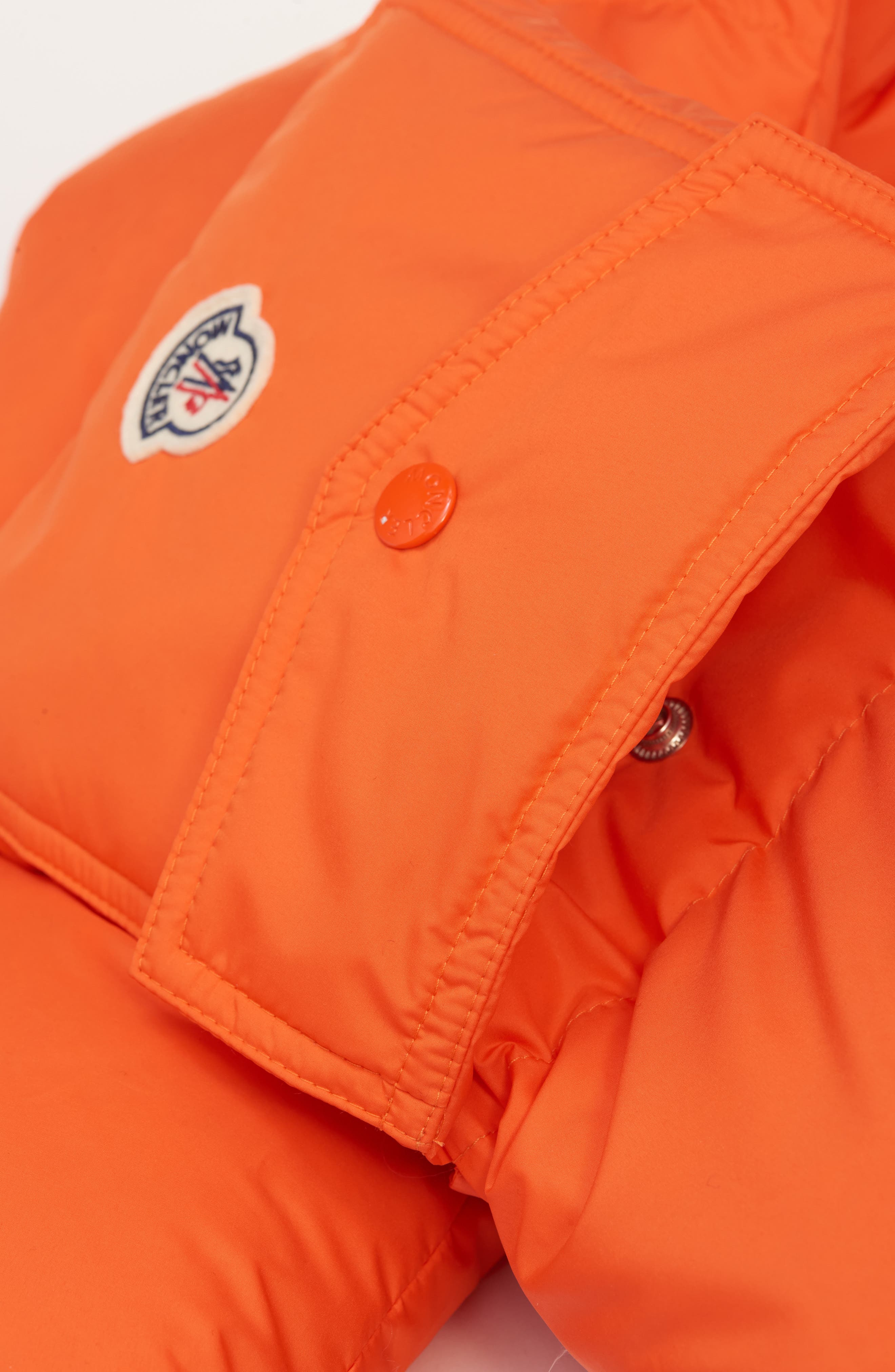 Moncler Down Puffer Scarf in Mandarin Orange at Nordstrom - 4