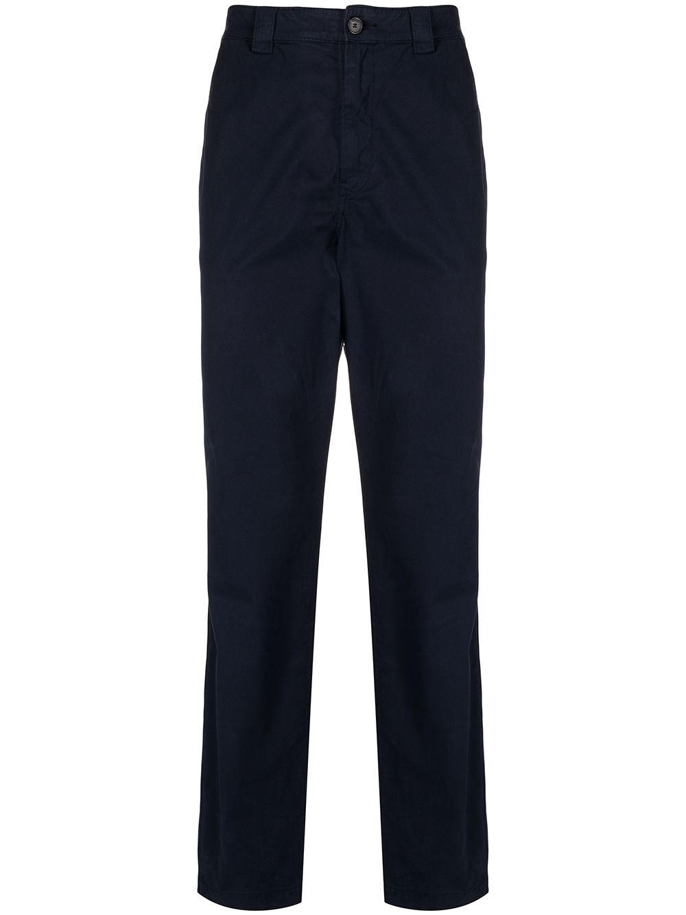 slim-fit logo-patch trousers - 1