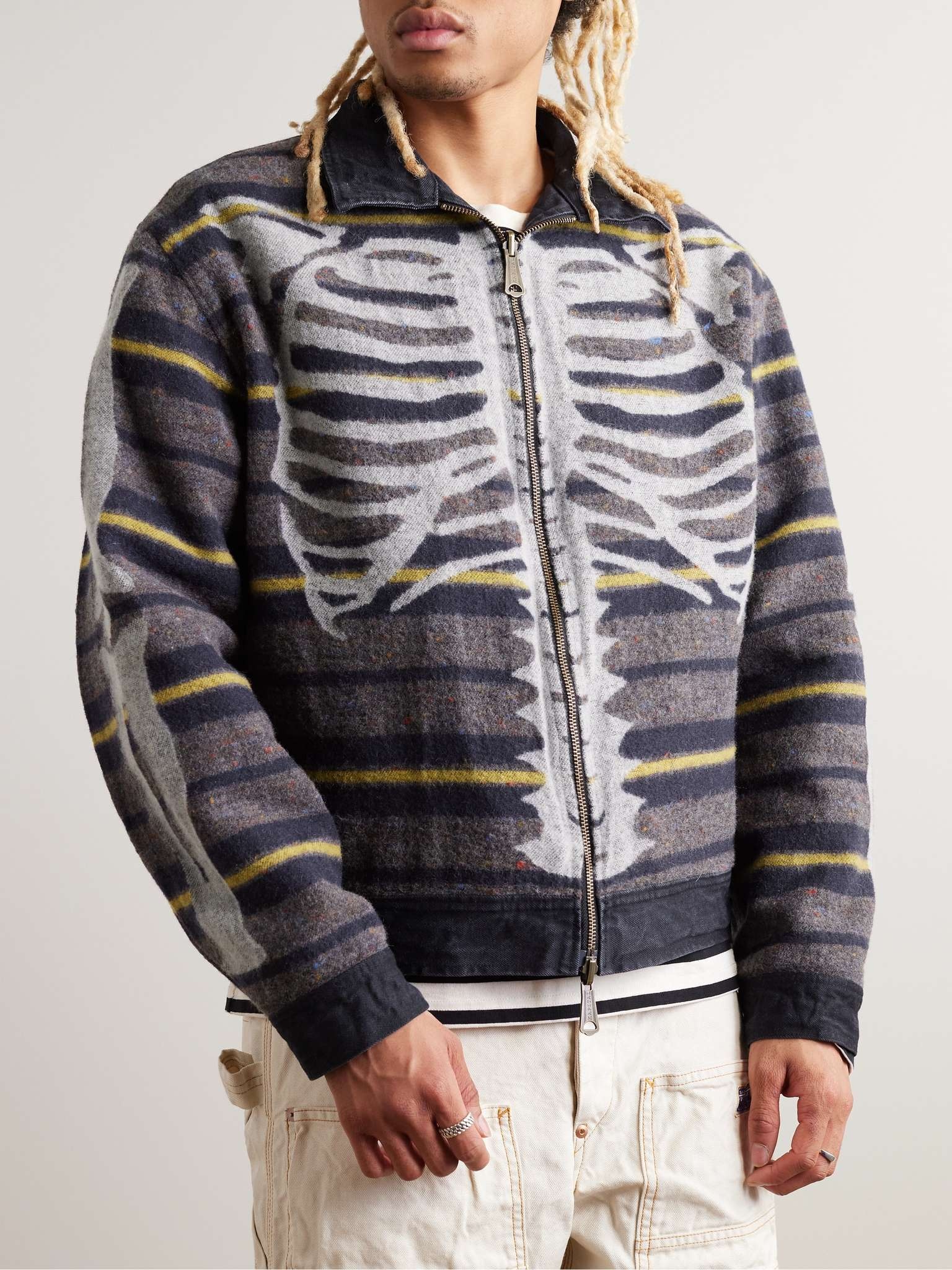 Reversible Jacquard and Denim Jacket - 6