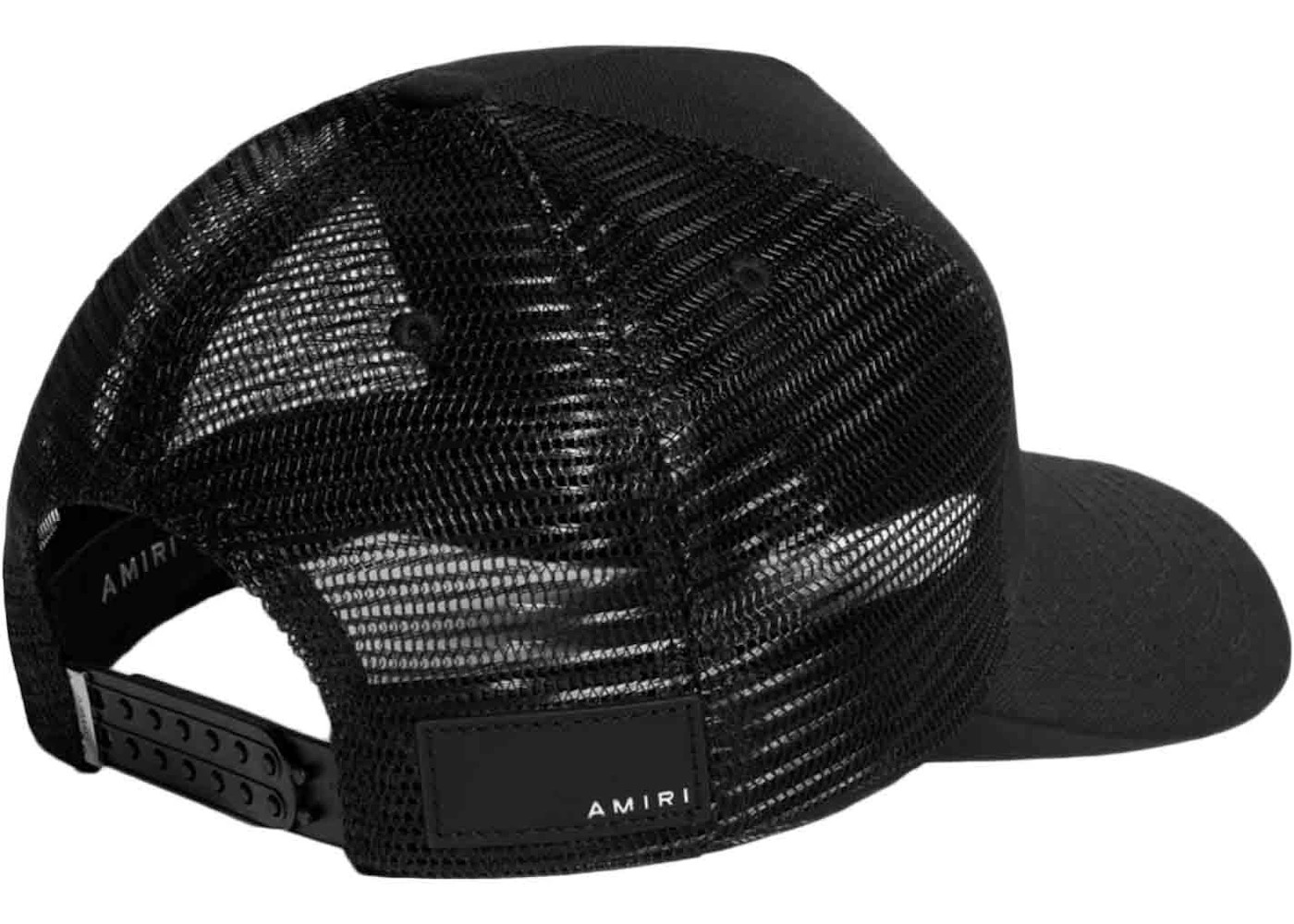 AMIRI Core Logo Trucker Hat Black/Yellow - 2