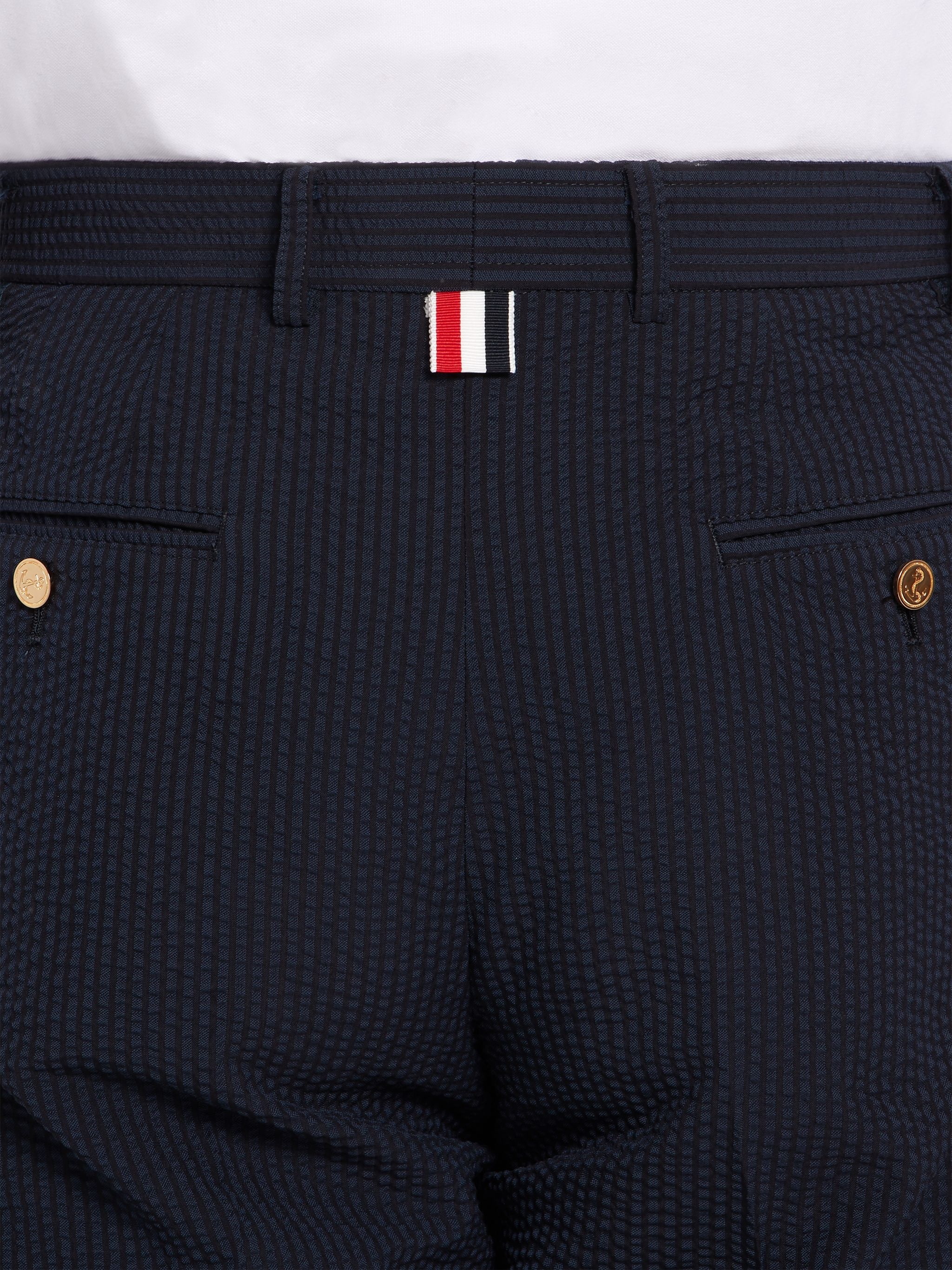 Navy Seersucker Rwb Stripe Shorts - 6